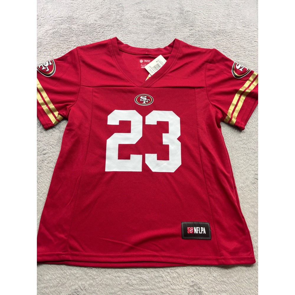 NFL San Francisco 49ers Christian McCaffrey 23 Women's Jersey Red L